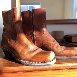 Frye square-toed boots